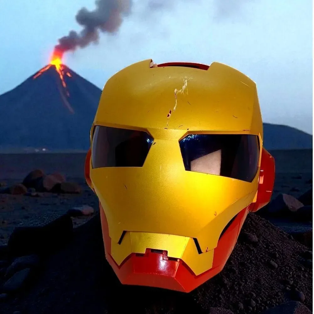 iron man gold helmet MK17 Heartbreaker - Motorized Cosplay Replica the paint is as bright as a mirror XSociety Gold Iron Man Helmet
